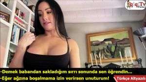 Annemin gizlediği sırrı öğrendim ve şantaj yaptım Türkçe altyazılı porno